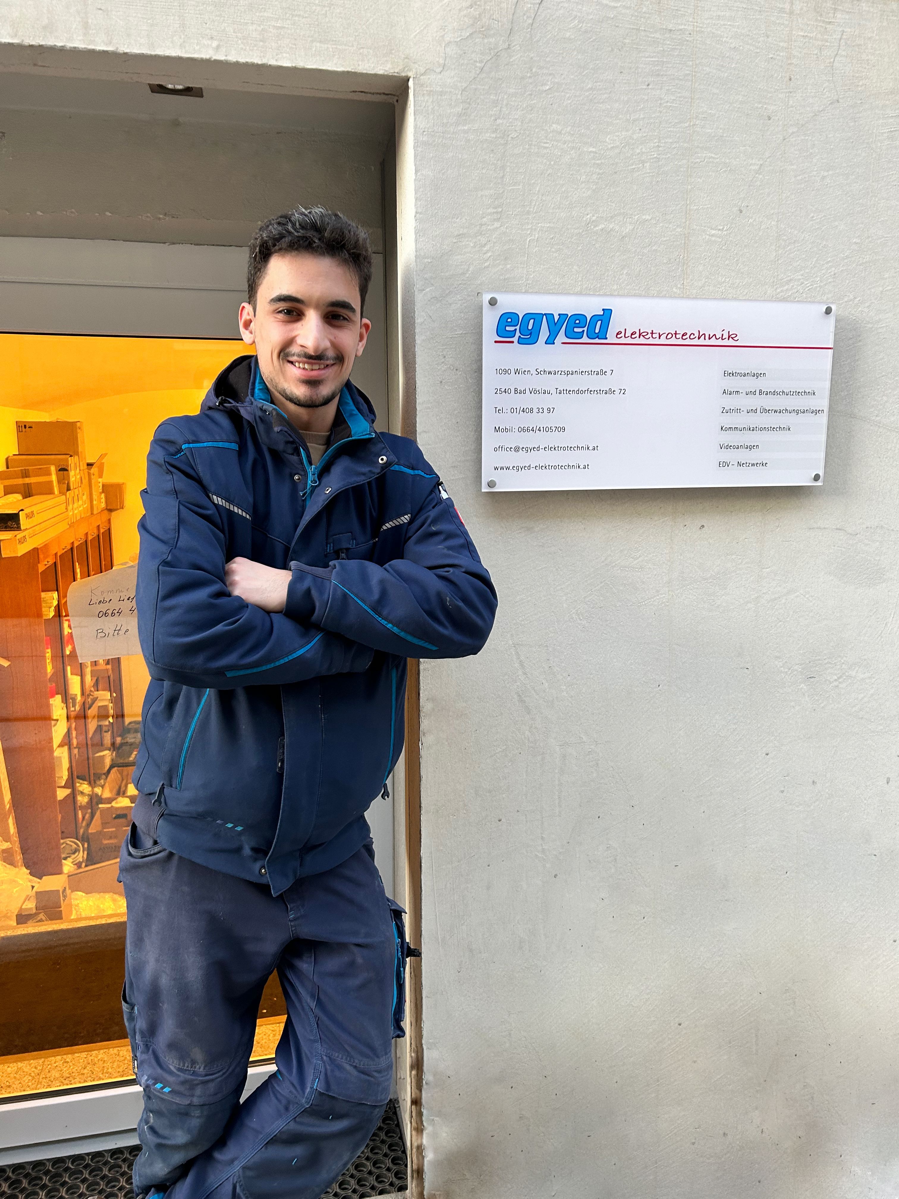 Egyed Elektrotechnik vor Ort am Firmenstandort